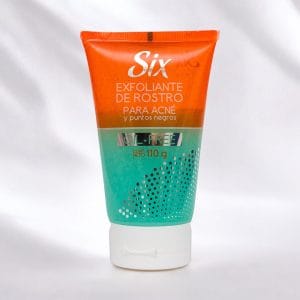 Exfoliante six para puntos negros y acne