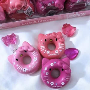 Balsamo labial y mini brillo KITTY