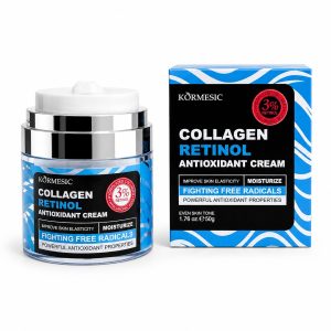 Crema facial de colageno y retinol