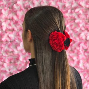 Broche de rosa / ROJO